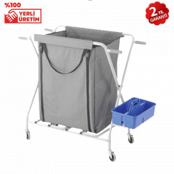 Katlanabilir X Bacak Çamaşır Toplama Arabası (KTA 21-C)