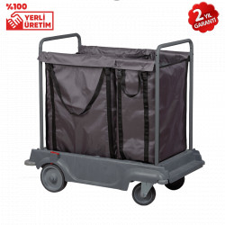 Katlanabilir X Bacak Çamaşır Toplama Arabası (KTA 3002)