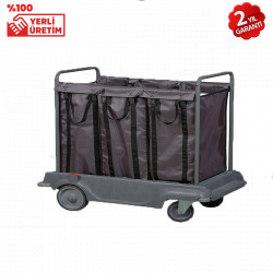 Katlanabilir X Bacak Çamaşır Toplama Arabası (KTA 3003)