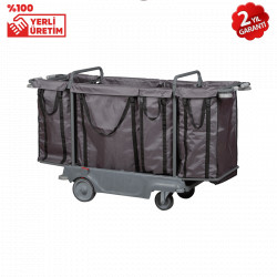 Katlanabilir X Bacak Çamaşır Toplama Arabası (KTA 3002+2)